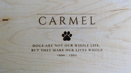 Handmade Wooden Pet Urn