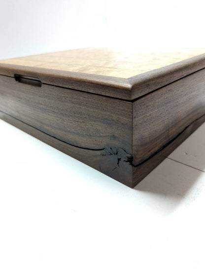 Walnut and Birdseye Maple Keepsake Box