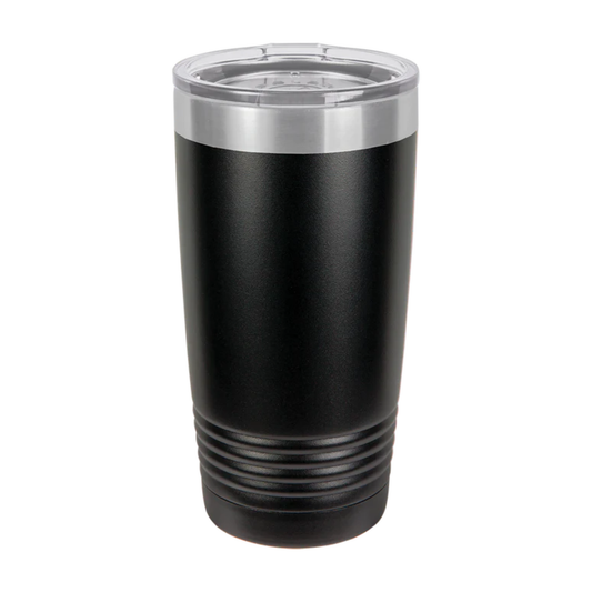 20 oz Stainless Steel Tumbler with Sliding Lid, Custom Engraving