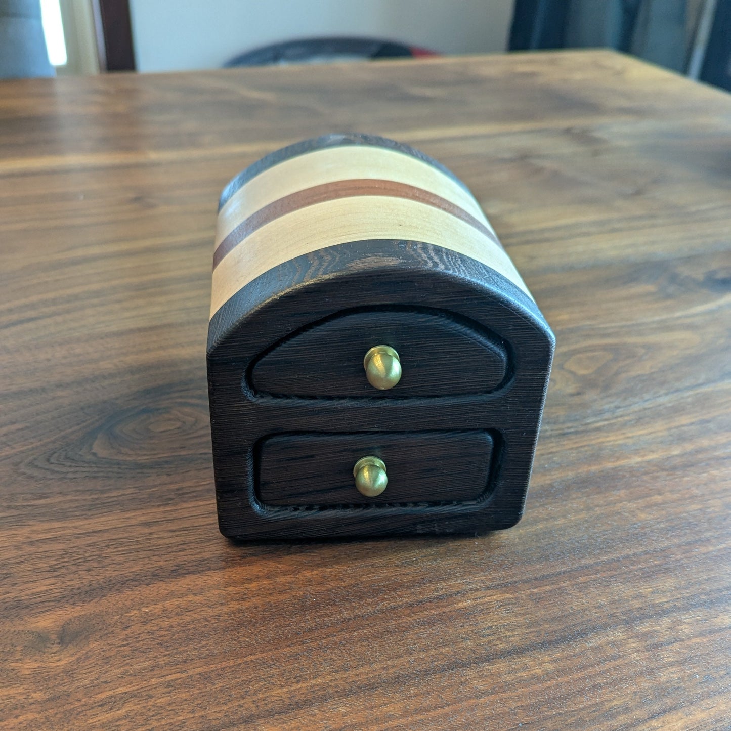 Bandsaw Box – Wenge, Maple & Brazilian Cherry - 1