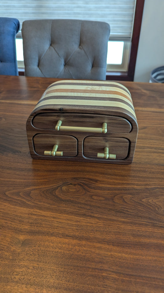 Bandsaw Box - Walnut, Maple, Cherry