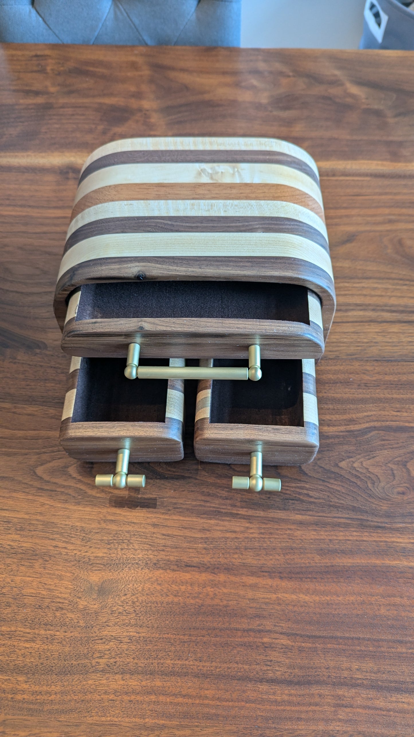 Bandsaw Box - Walnut, Maple, Cherry