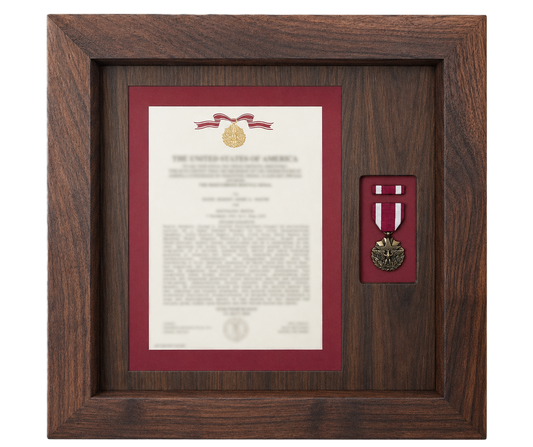 Custom Meritorious Service Medal (MSM) Award Display